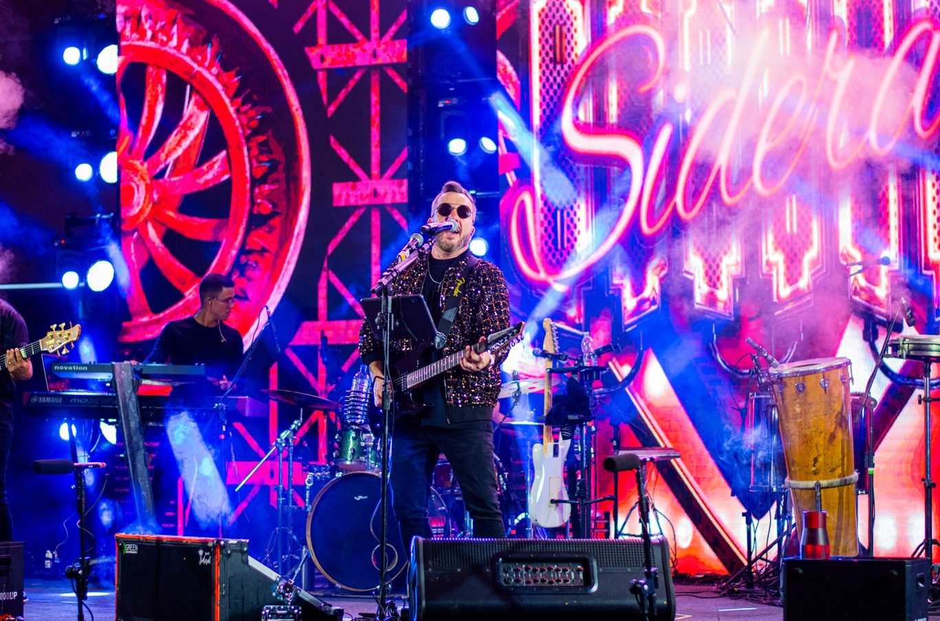 Banda Sideral no palco